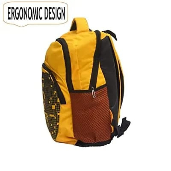 GR-Water Resistant College School Computer Bag Fits 15.6 Inch Laptop Notebook Laptop Backpack,Business Travel Gift for Men Women, (Yellow)