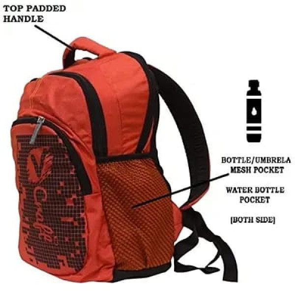 GR-Water Resistant College School Computer Bag Fits 15.6 Inch Laptop Notebook Laptop Backpack,Business Travel Gift for Men Women, (RED)