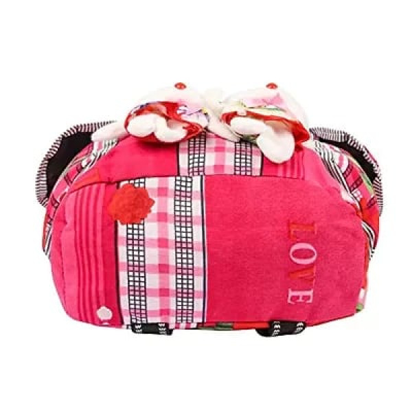 GR-Stylish School Bagpack for Girls Teddy Printed Bags Girls Canvas Bag Hand Bag for Womens