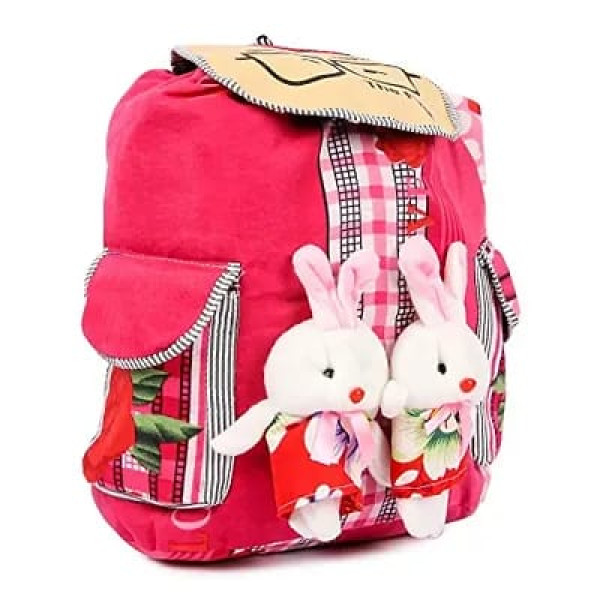 GR-Stylish School Bagpack for Girls Teddy Printed ...