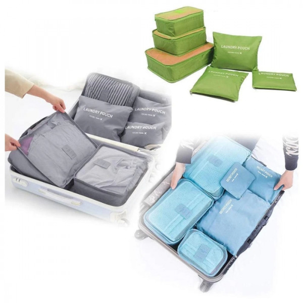 Generic Laundry Zipper Bags For Cloth Organizer-6 Pcs
