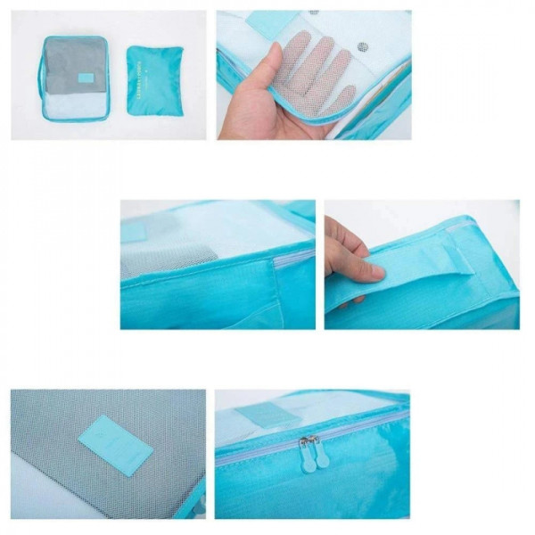 Generic Laundry Zipper Bags For Cloth Organizer-6 Pcs