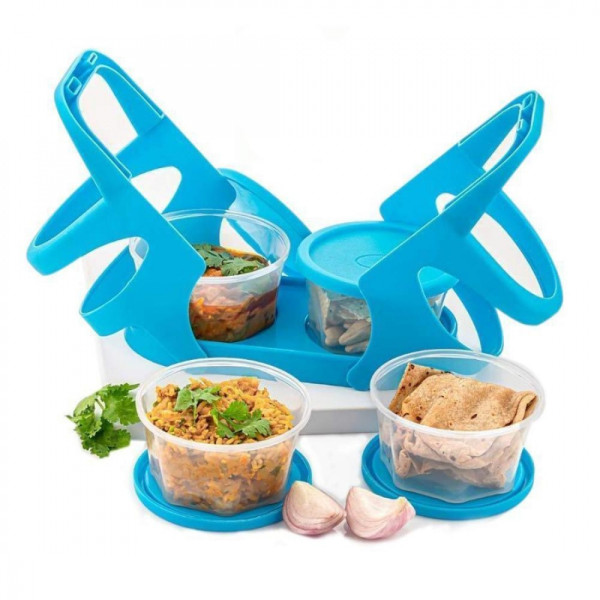 Tiffin Box,Plastic Lunch Box with Attractive Stand...