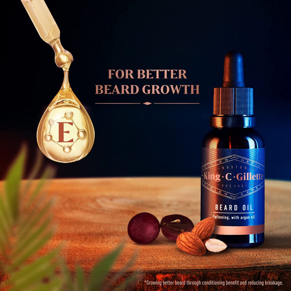 Better Growth and Thicker Beard King C Gillette Beard Oil 