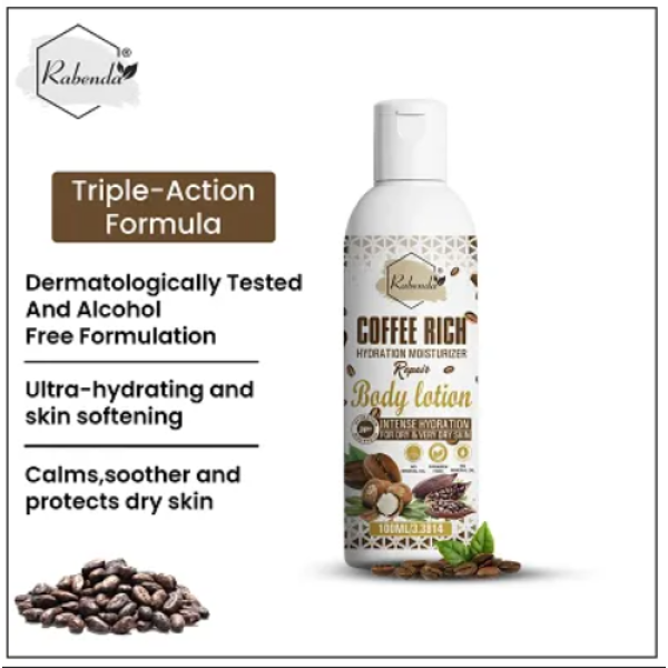 GR-Body Lotion With Coffee And Shea Butter Rich Hydration Moisturizer (Pack Of 2) [Low Budget Product]