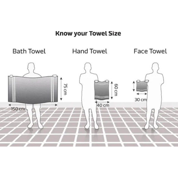 Four-pack of cotton face towels and hand towels in various colours [Low Budget Product]