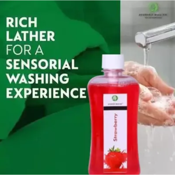 Liquid Skincare Strawberry Pouch Hand Wash (750ml, 500ml) [Low Budget Product]