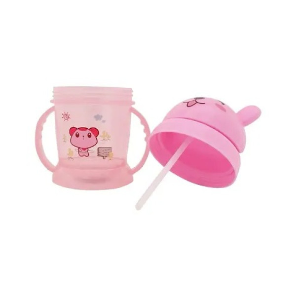 GR-Pink Mittens Booty Combo Pack 300ml Handle Sipper Cap Sipper Bottles [Premium Product]