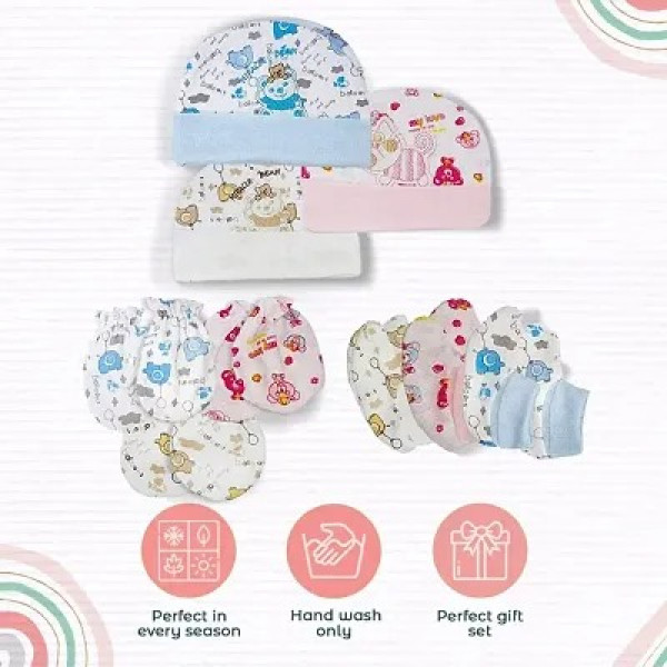 GR-Pink Mittens Booty Combo Pack 300ml Handle Sipper Cap Sipper Bottles [Premium Product]