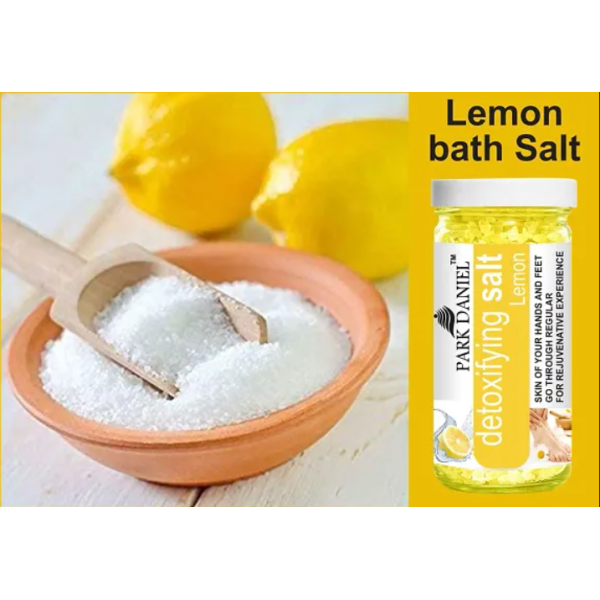 Premium Lemon Bath Salt, 200 g, for pedicures and manicures, with antioxidant and skin-lightening properties [Low Budget Product]