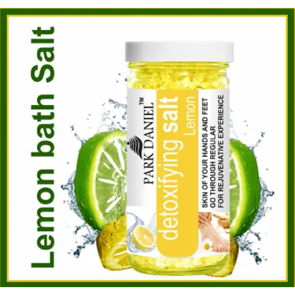 Premium Lemon Bath Salt, 200 g, for pedicures and manicures, with antioxidant and skin-lightening properties [Low Budget Product]