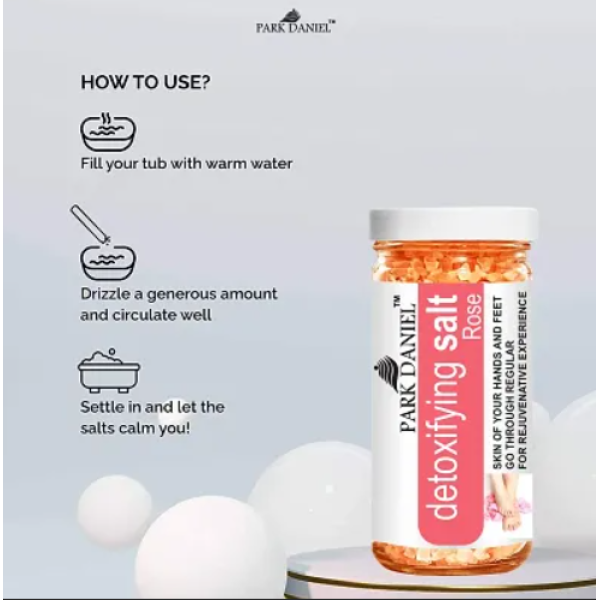 Pedicure and manicure salt in the form of premium rose bath salt (200 gms), for rehydrating and refreshing skin [Low Budget Product]