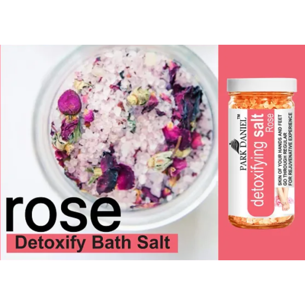 Pedicure and manicure salt in the form of premium rose bath salt (200 gms), for rehydrating and refreshing skin [Low Budget Product]