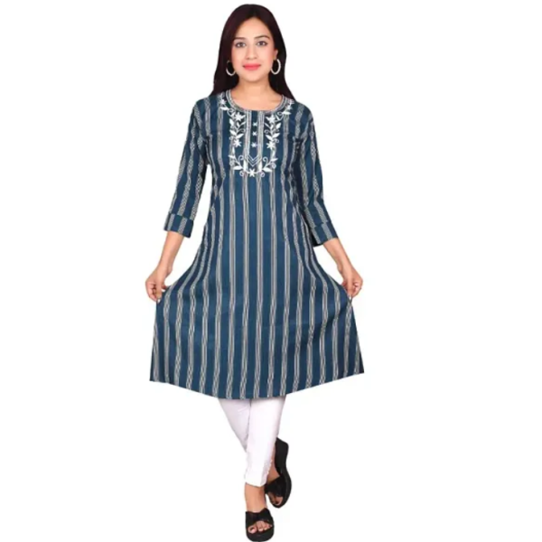 Blue  Attractive Fashionable Assorted Cotton Linen...