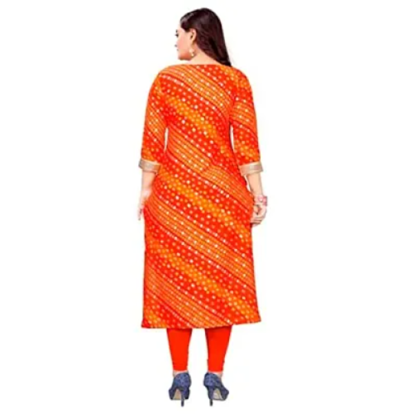 Printed Beautiful A-Line Fashionable Full Kurta Assorted Rayon Kurti Set Pack of 1 ( Low Budget Product )