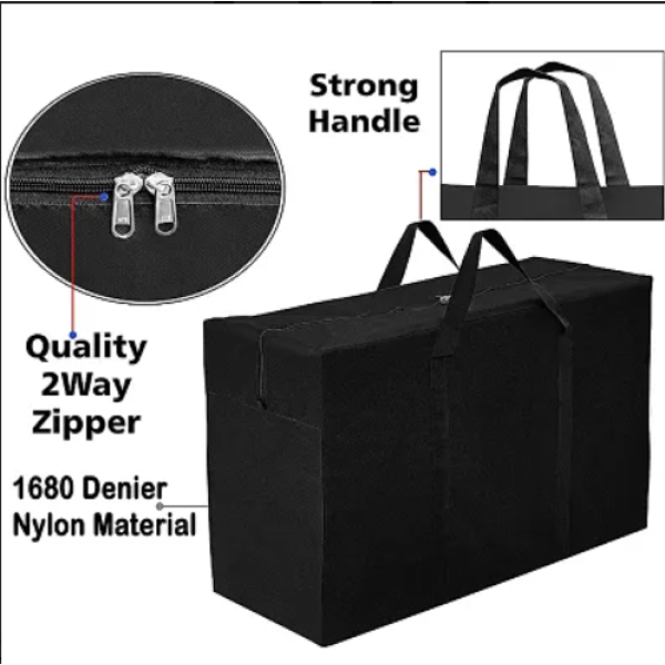 GR-Foldable Nylon Storage Bag with Handle - Convenient and Practical Solution for Your Storage Needs [Premium Product]