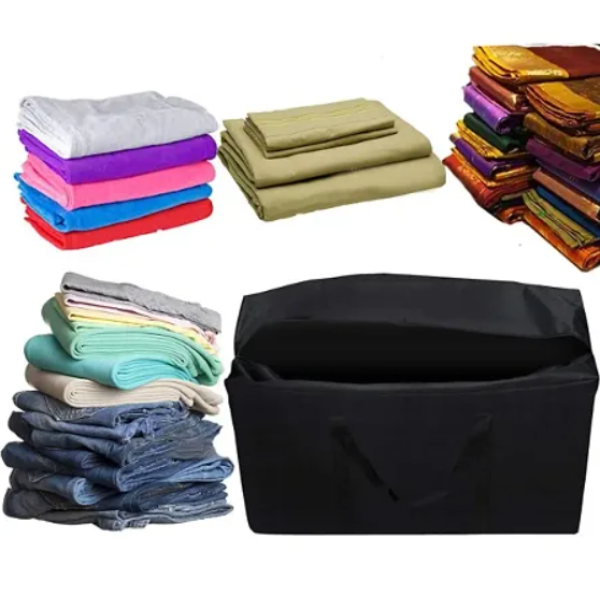 GR-Foldable Nylon Storage Bag with Handle - Convenient and Practical Solution for Your Storage Needs [Premium Product]