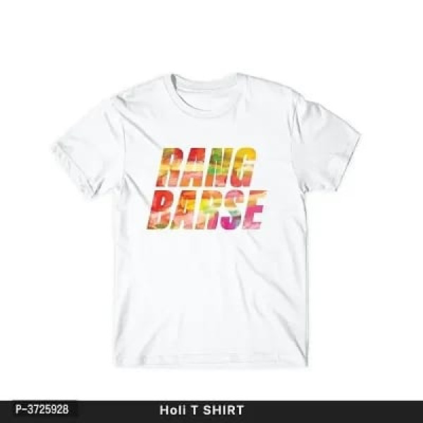Holi Colourful Printed Mens T-Shirt  (LOW BUDGET PRODUCT)