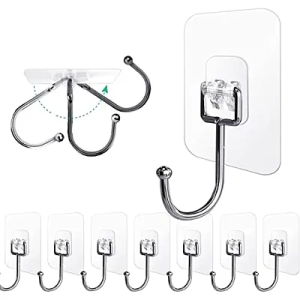 GR-Huslu Metal Self-Adhesive Heavy-Duty Nail Wall ...