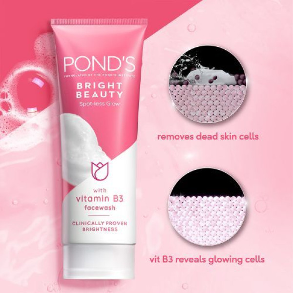 Ponds Bright Beauty Spot-less Glow Face Wash With Vitamins