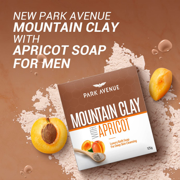 PARK AVENUE Luxury Mountain Clay Soap With Apricot and Cologne Shea Butter Soap