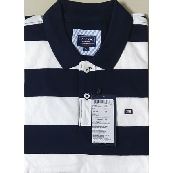 Polo Collar Printed Short Sleeves Branded T-shirt ...