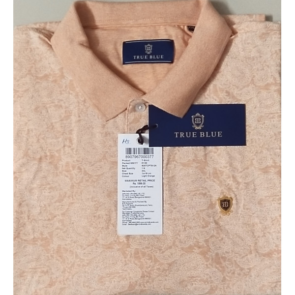 Polo Collar Printed Short Sleeves Branded T-shirt ...