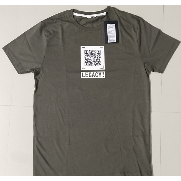 Round Neck Short Sleeves Branded T-shirt for Men (OLIVE NIGHT) | ONLY & SONS