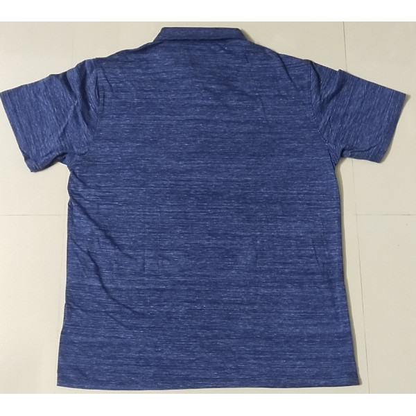 Polo Collar Printed Short Sleeves Branded T-shirt for Men (DARK BLUE) | TRUE BLUE [Leading Brand]
