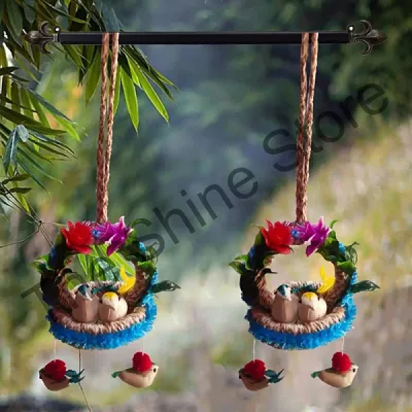 GR-Artificial Hanging Jute Bird Nest Chidiyan Ka G...