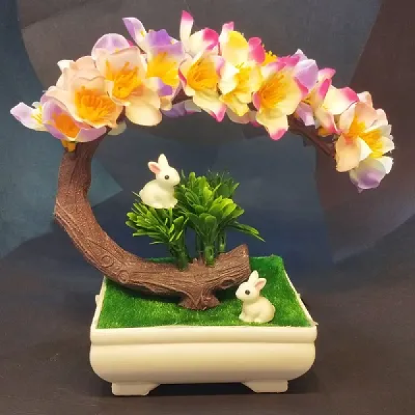 GR-The Latest in Artificial Flower Bonsai Plant: C...