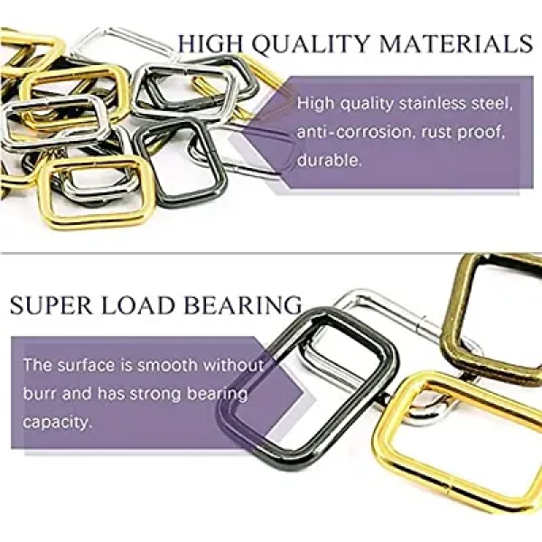 GR-DIY Crafts Heavy Duty 1 Inch / 25mm Metal Ring Buckle Webbing Belts[Premium Product]