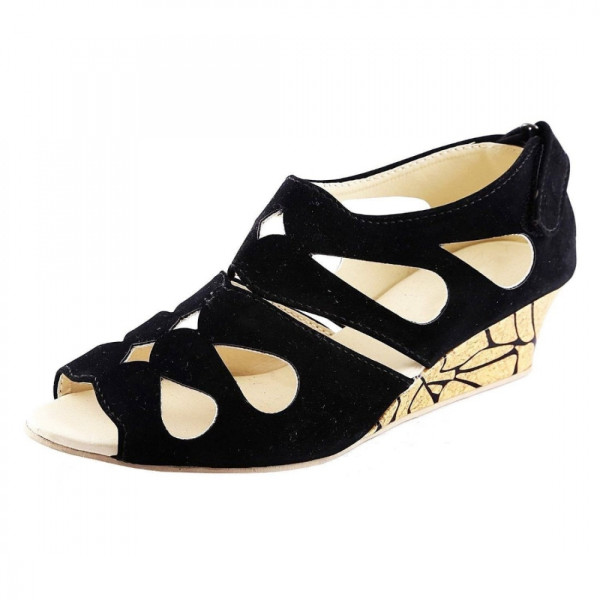 Generic Women's Fashion Velvet Sandals (Color:Blac...