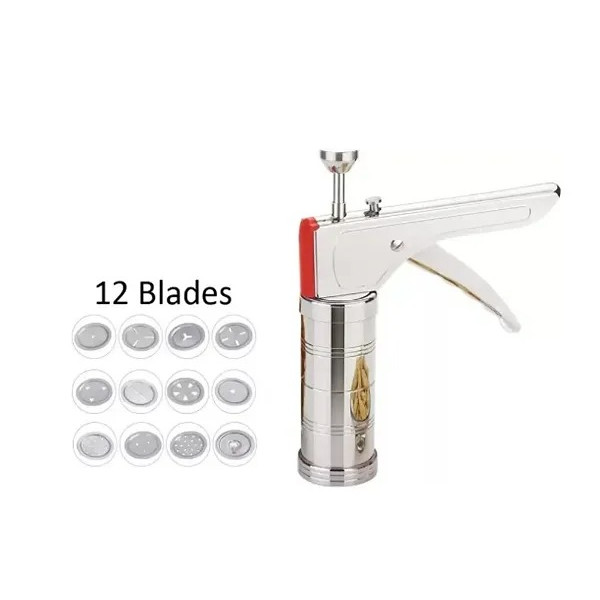 GR-Stainless Steel Kitchen Press With 12 Blades [L...