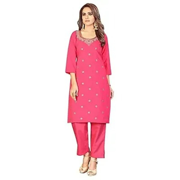 ladyline women straight kurta set Light for ladies...
