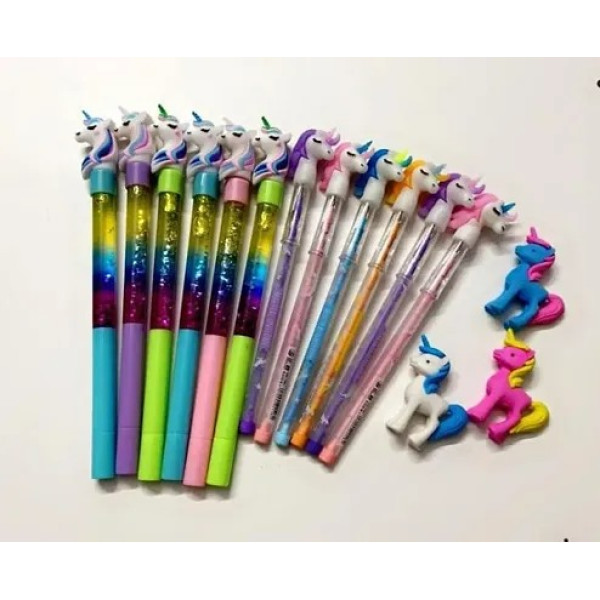 GR-Ultimate Stationery Combo Pack for 6 Unicorn Pe...