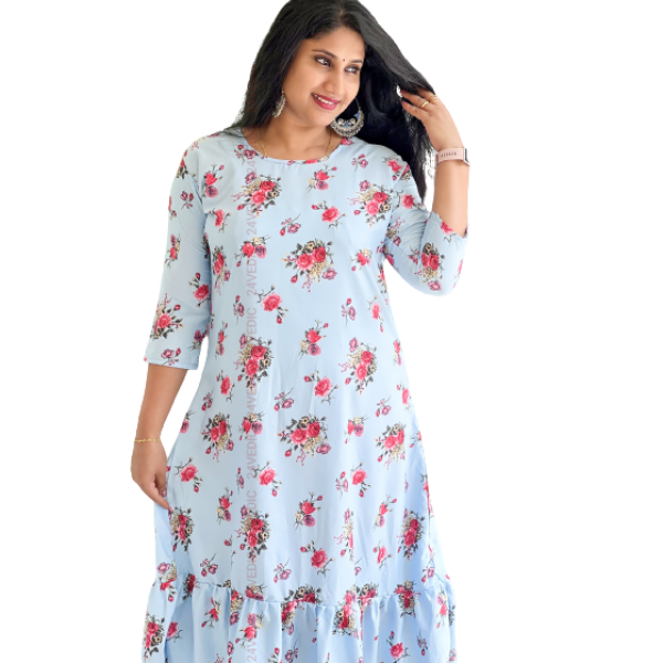 24 VEDIC Women's Quality American Crepe Kurti with...