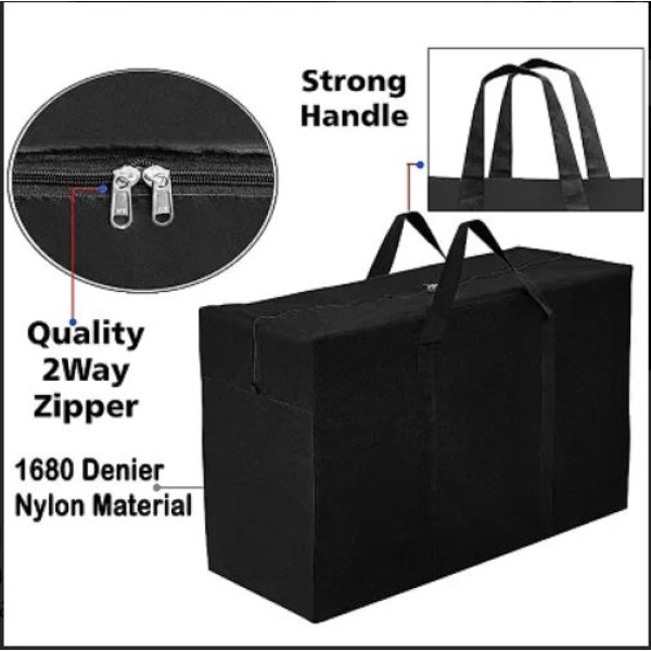 GR-Pack of 2 Foldable Nylon Storage Bags with Handles - Versatile and Convenient Storage Solution[Premium Product]