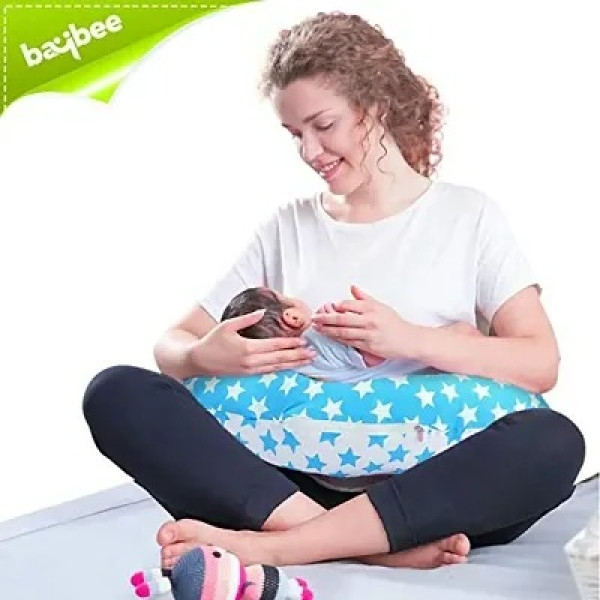 GR- Baybee New Born Star Printed Portable Breast Feeding Pillow Pack of 1  [Premium Product]