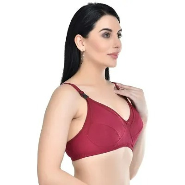 GR-Non-Padded Feeding Bra Set of 2 with Clip-Down Design for Easy Breastfeeding [Premium Product]