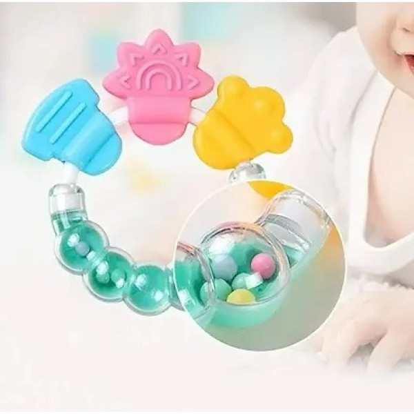 GR-Stylish Fancy Baby Rattle Teether Toy For Kids Pack Of 1 - Soothe Your Baby in Style [Premium Product]