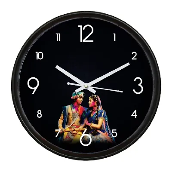 GR- Minimalist Black Wall Clock with Glass - 10 cm...