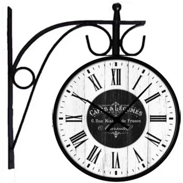 GR-Nutts Double Sided Wall Clock - Antique Royal Cafe Model [Premium Product]