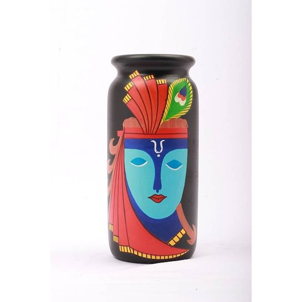 GR-Flower Vase Round Krishna [Premium Product]