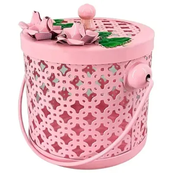 GR-Extreme Karigari Mini Jar - Pink (4.5 x 4.5 inches) [Low Budget Product]