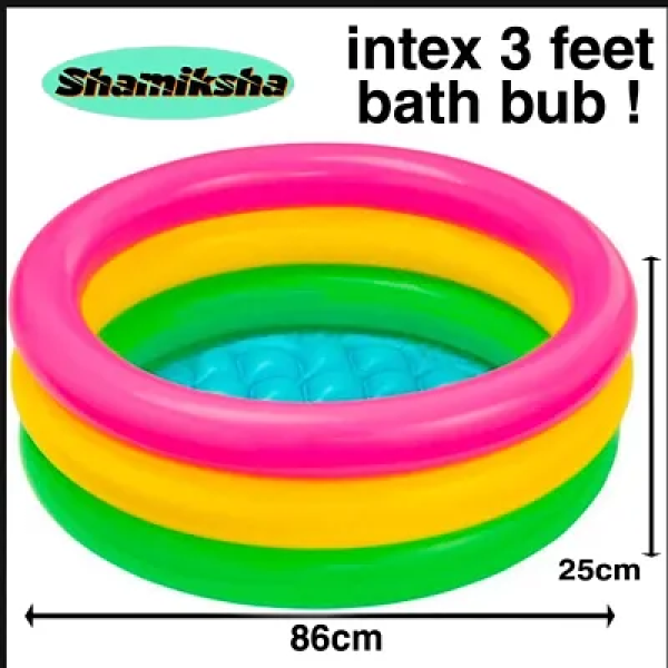 GR-SHAMIKSHA 3 Feet Kids Swimming Pool Tub Green, ...