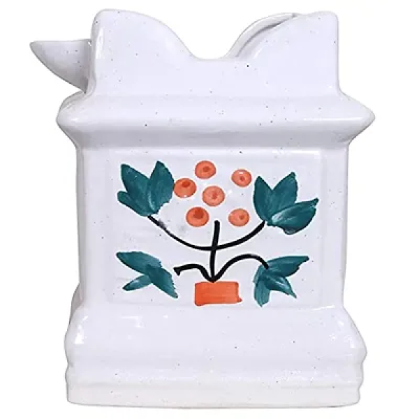 GR-Enhance Your Living Space with the Elegance of the RAJ ROYAL Ceramic Tulsi Planter Ghamla Decorative Garden Pot [Premium Product]