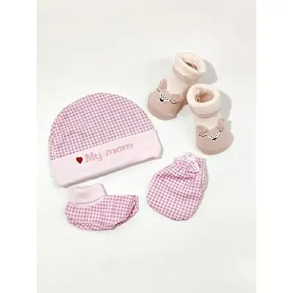 GR- Moms Home Newborn Baby CMB Bib and Antiskid So...