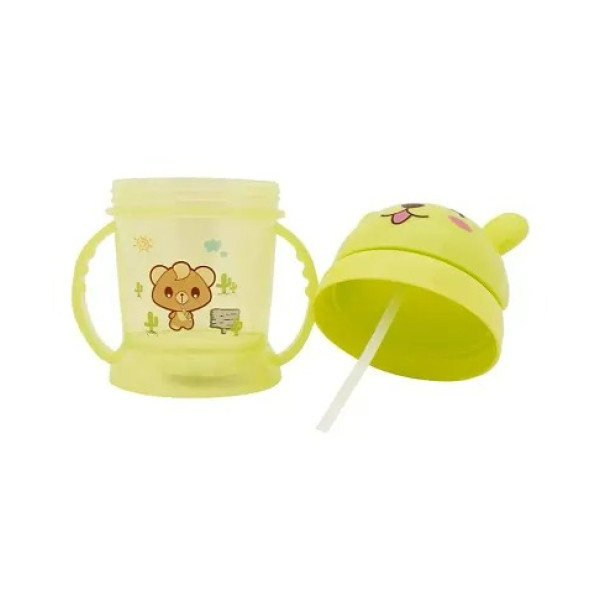 GR-Yellow Mittens Booty Combo Pack 300ml Handle Sipper Cap [Premium Product]
